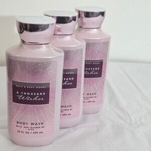 3 Bath & Body Works‎ A Thousand Wishes Shower Gels Body Wash NEW
